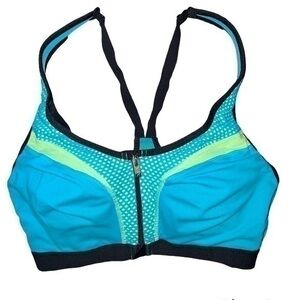 ▶️ Victoria’s Secret◀️ Front clasp and Zip sports bra   34 B